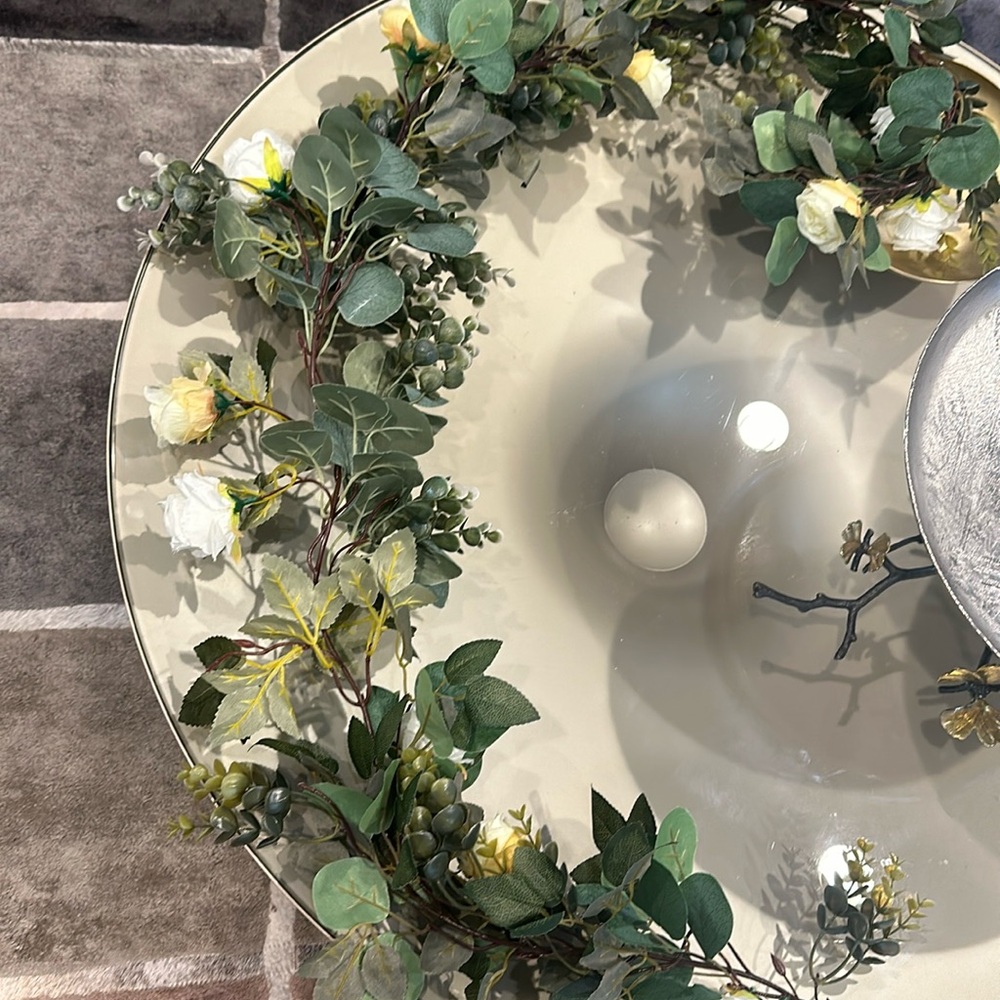 Silk floral garland